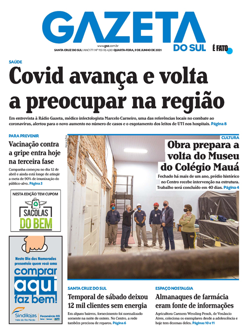 Jornal Gazeta do Sul | 115 -
Ano 77 | 2021-06-09