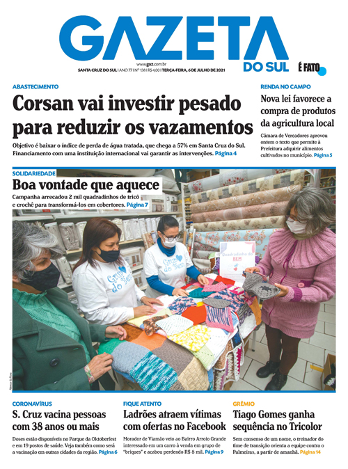 Jornal Gazeta do Sul | 138 -
Ano 77 | 2021-07-06