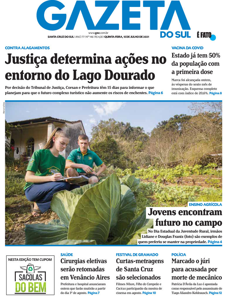 Jornal Gazeta do Sul | 146 -
Ano 77 | 2021-07-15