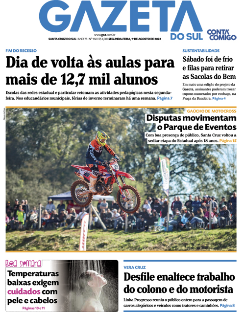 Jornal Gazeta do Sul | 160 -
Ano 78 | 2022-08-01