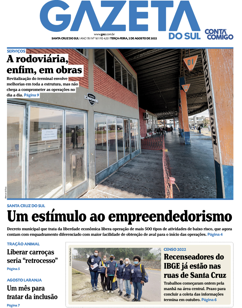 Jornal Gazeta do Sul | 161 -
Ano 78 | 2022-08-02