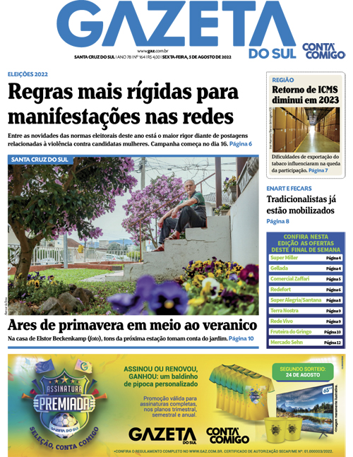 Jornal Gazeta do Sul | 164 -
Ano 78 | 2022-08-05