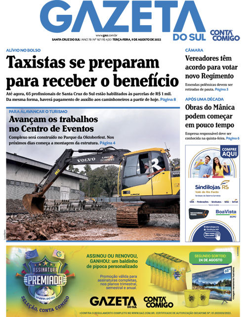 Jornal Gazeta do Sul | 167 -
Ano 78 | 2022-08-09