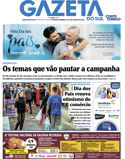 Jornal Gazeta do Sul | 171 -
Ano 78 | 2022-08-13