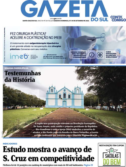 Jornal Gazeta do Sul | 201 -
Ano 78 | 2022-09-17