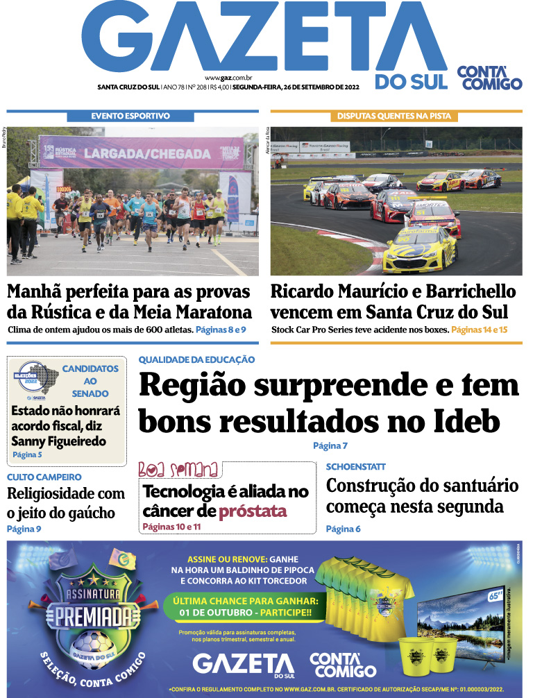 Jornal Gazeta do Sul | 208 -
Ano 78 | 2022-09-26