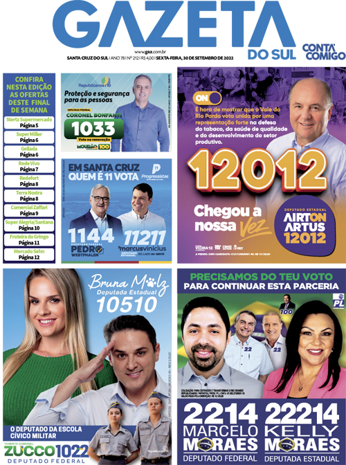 Jornal Gazeta do Sul | 212 -
Ano 78 | 2022-09-30