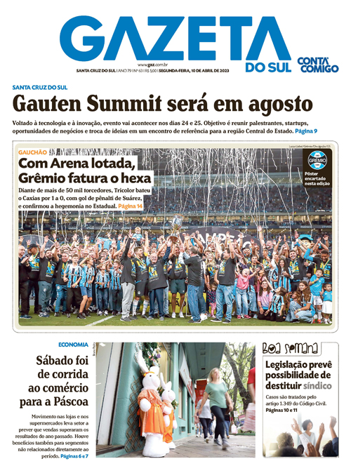 Jornal Gazeta do Sul | 63 -
Ano 79 | 2023-04-10