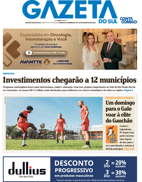 Jornal Gazeta do Sul | 170 -
Ano 79 | 2023-08-12