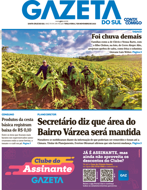 Jornal Gazeta do Sul | 244 -
Ano 79 | 2023-11-07