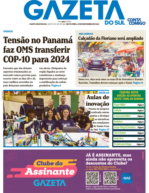 Jornal Gazeta do Sul | 247 -
Ano 79 | 2023-11-10