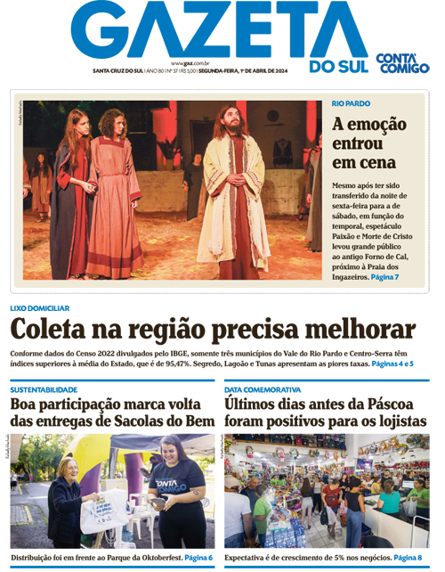 Jornal Gazeta do Sul | 57 -
Ano 80 | 2024-04-01