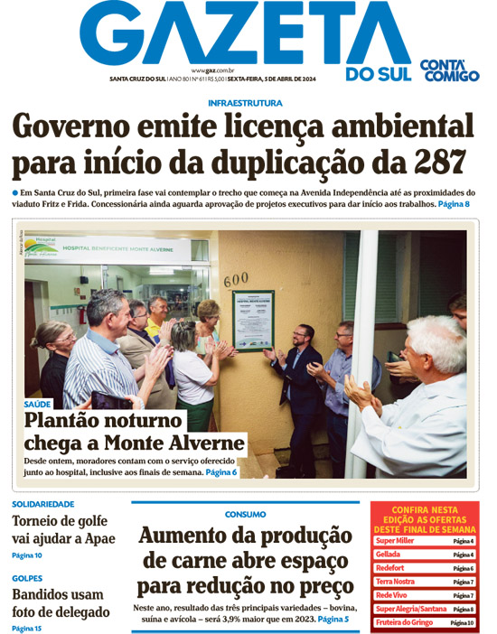 Jornal Gazeta do Sul | 61 -
Ano 80 | 2024-04-05