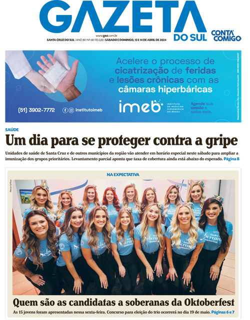Jornal Gazeta do Sul | 68 -
Ano 80 | 2024-04-13