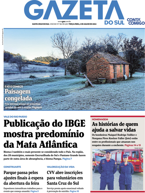 Jornal Gazeta do Sul | 136 -
Ano 80 | 2024-07-02