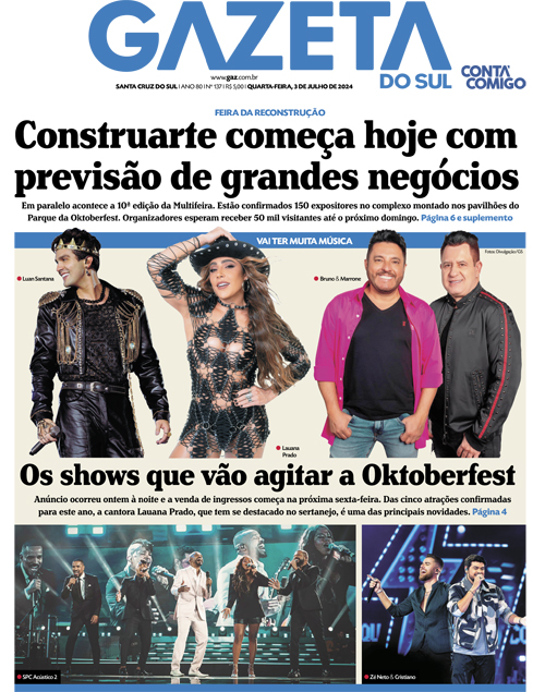 Jornal Gazeta do Sul | 137 -
Ano 80 | 2024-07-03