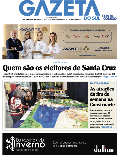 Jornal Gazeta do Sul | 140 -
Ano 80 | 2024-07-06