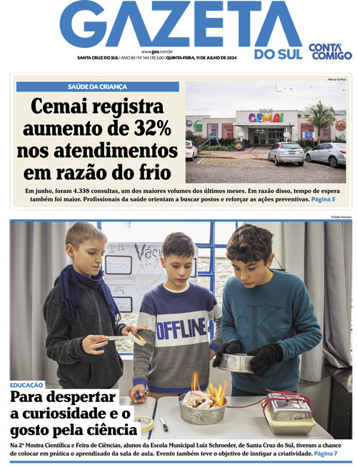 Jornal Gazeta do Sul | 144 -
Ano 80 | 2024-07-11