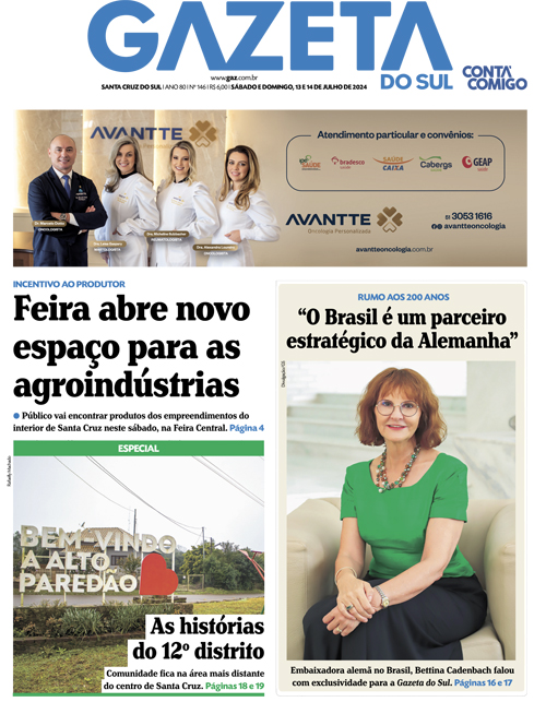 Jornal Gazeta do Sul | 146 -
Ano 80 | 2024-07-13