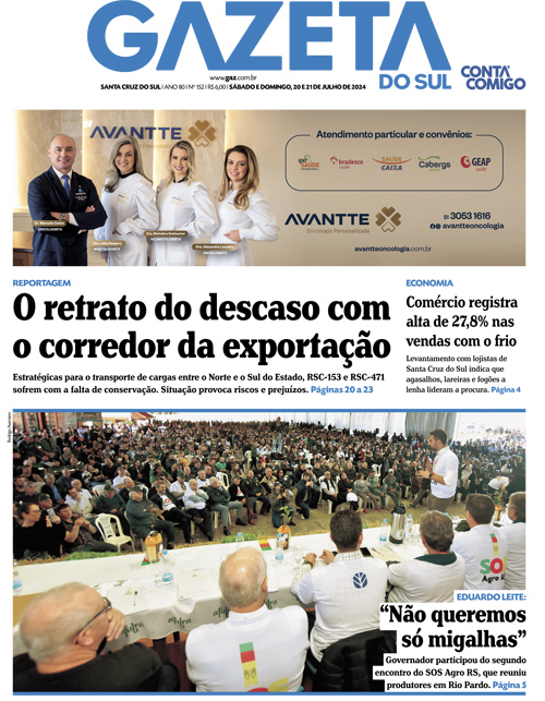 Jornal Gazeta do Sul | 152 -
Ano 80 | 2024-07-20