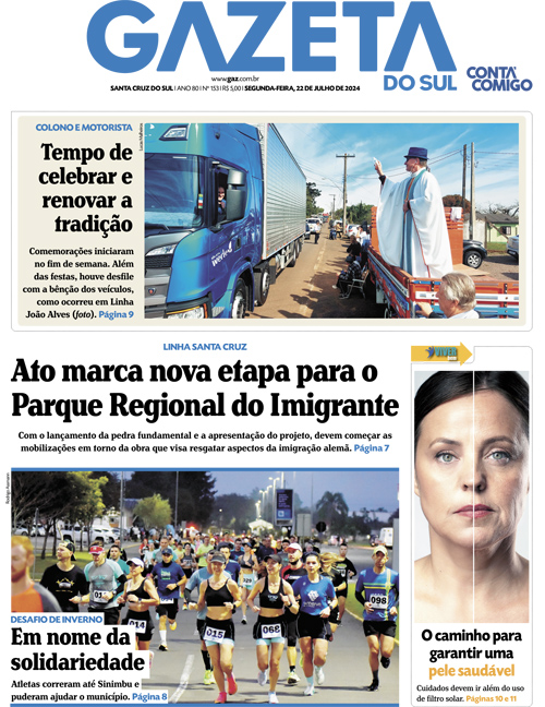 Jornal Gazeta do Sul | 153 -
Ano 80 | 2024-07-22