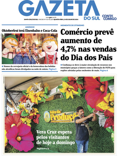 Jornal Gazeta do Sul | 155 -
Ano 80 | 2024-07-24