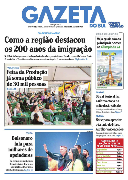 Jornal Gazeta do Sul | 157 -
Ano 80 | 2024-07-26