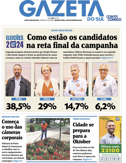 Jornal Gazeta do Sul | 215 -
Ano 80 | 2024-10-02