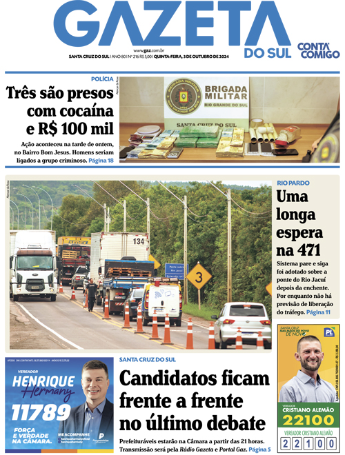 Jornal Gazeta do Sul | 216 -
Ano 80 | 2024-10-03