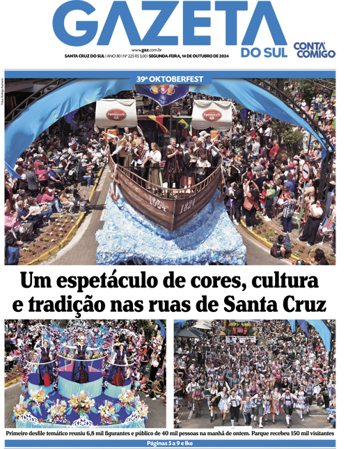 Jornal Gazeta do Sul | 225 -
Ano 80 | 2024-10-14