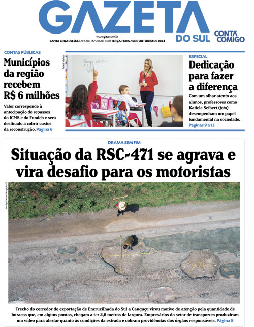 Jornal Gazeta do Sul | 226 -
Ano 80 | 2024-10-15