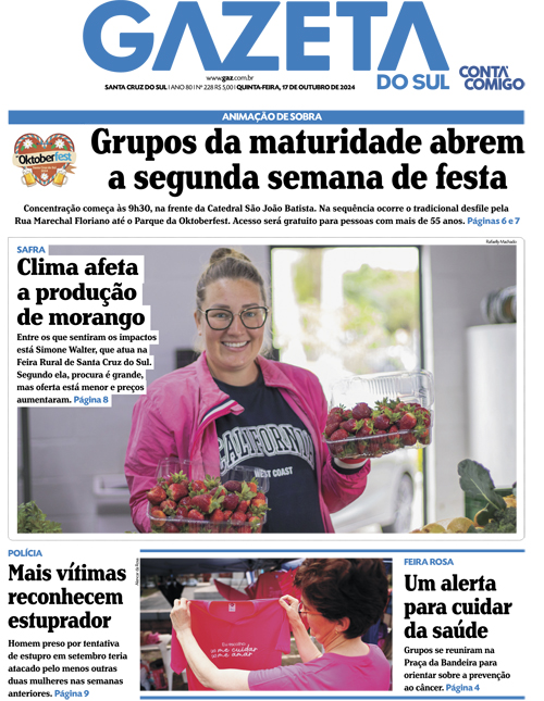 Jornal Gazeta do Sul | 228 -
Ano 80 | 2024-10-17