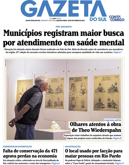 Jornal Gazeta do Sul | 227 -
Ano 80 | 2024-10-16