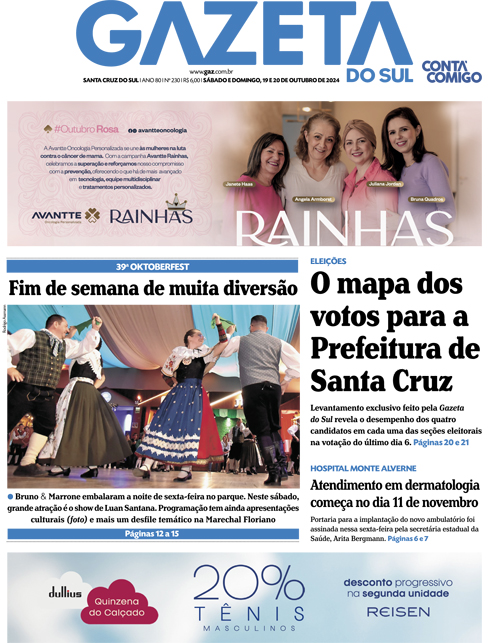 Jornal Gazeta do Sul | 230 -
Ano 80 | 2024-10-19