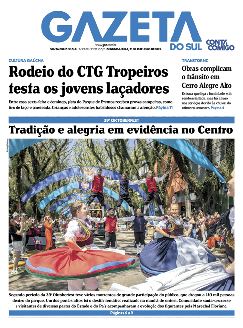 Jornal Gazeta do Sul | 231 -
Ano 80 | 2024-10-21