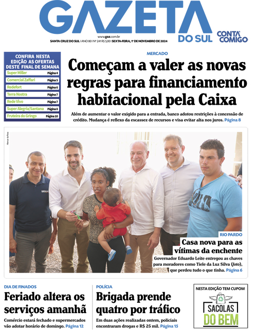 Jornal Gazeta do Sul | 241 -
Ano 80 | 2024-11-01