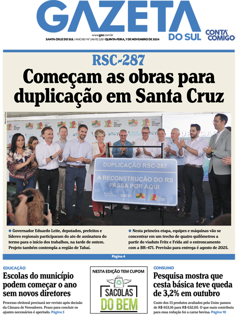 Jornal Gazeta do Sul | 246 -
Ano 80 | 2024-11-07