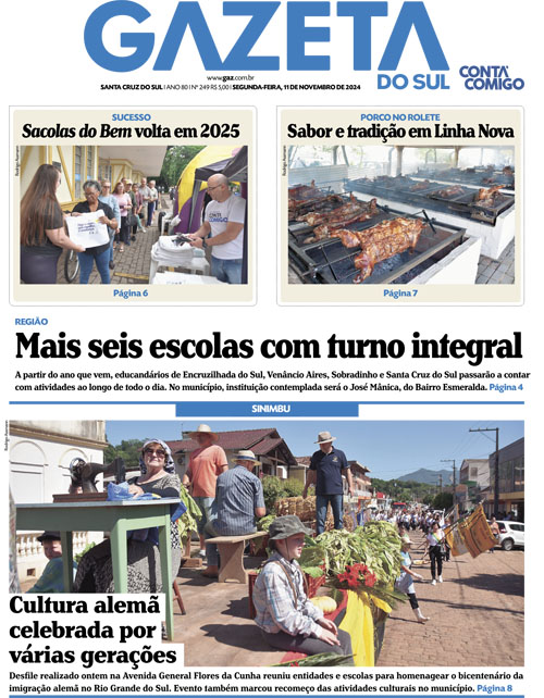 Jornal Gazeta do Sul | 249 -
Ano 80 | 2024-11-11