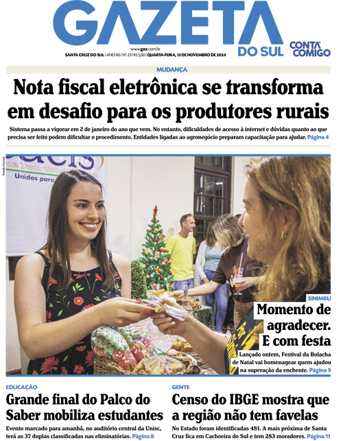 Jornal Gazeta do Sul | 251 -
Ano 80 | 2024-11-13