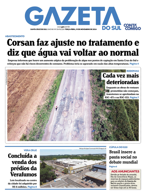 Jornal Gazeta do Sul | 256 -
Ano 80 | 2024-11-19