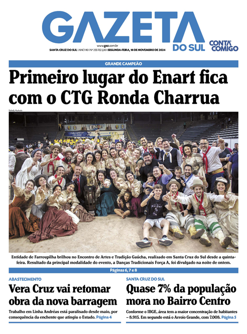 Jornal Gazeta do Sul | 255 -
Ano 80 | 2024-11-18