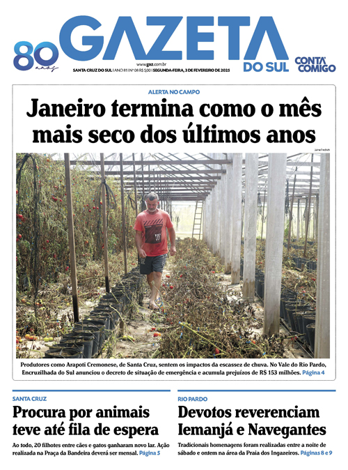 Jornal Gazeta do Sul | 8 -
Ano 81 | 2025-02-03