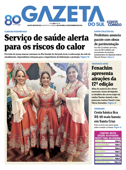 Jornal Gazeta do Sul | 12 -
Ano 81 | 2025-02-07