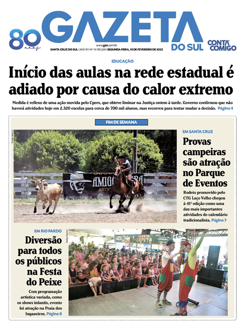 Jornal Gazeta do Sul | 14 -
Ano 81 | 2025-02-10