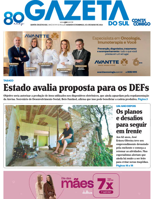 Jornal Gazeta do Sul | 83 -
Ano 81 | 2025-05-03