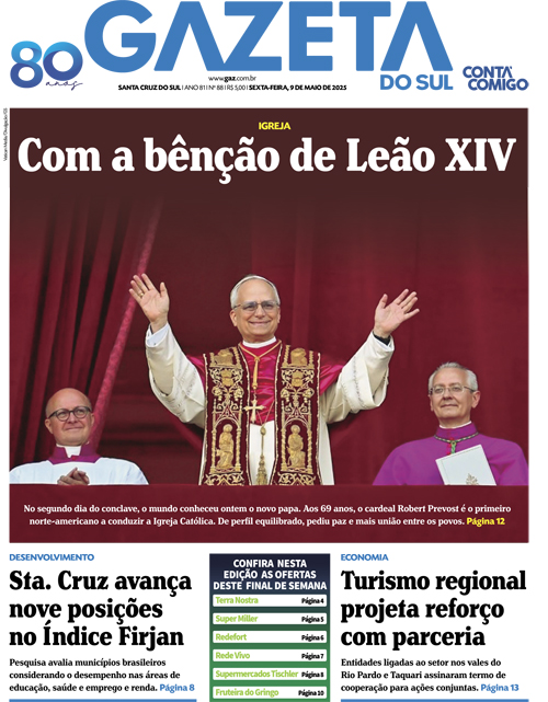 Jornal Gazeta do Sul | 88 -
Ano 81 | 2025-05-09