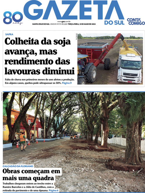 Jornal Gazeta do Sul | 91 -
Ano 81 | 2025-05-13