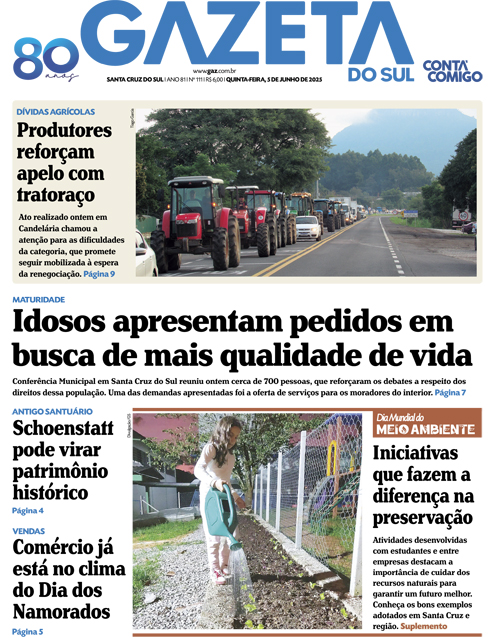 Jornal Gazeta do Sul | 111 -
Ano 81 | 2025-06-05