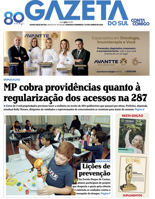Jornal Gazeta do Sul | 113 -
Ano 81 | 2025-06-07