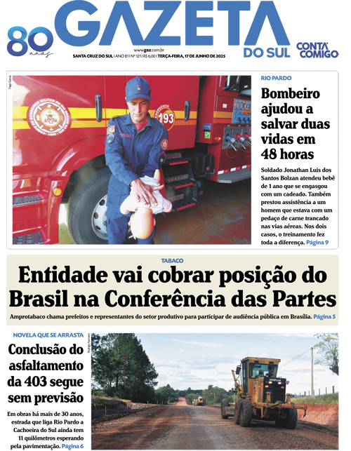 Jornal Gazeta do Sul | 121 -
Ano 81 | 2025-06-17